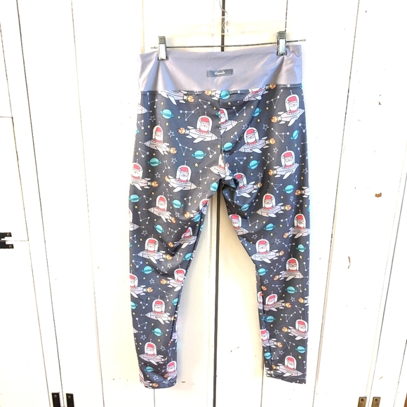 Santa Space leggings sz L - Picture 4 of 7